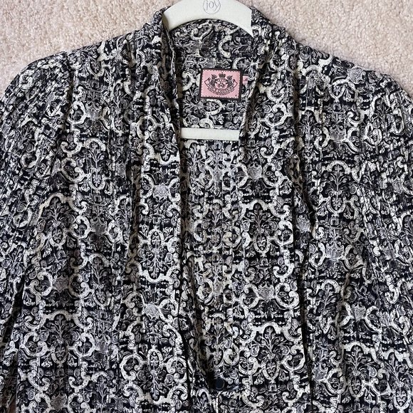 Juicy Couture Print Blouse Size 4 - Picture 2 of 3